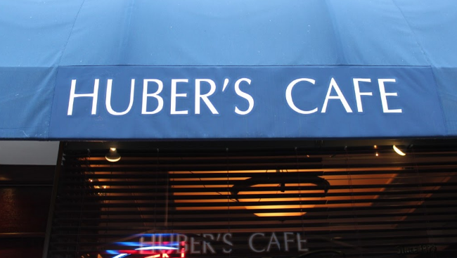 Have a snack at Hubers Cafe